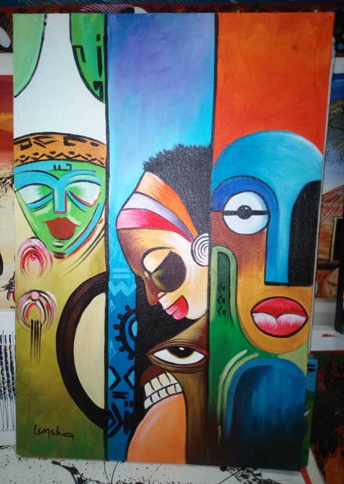 Abstract Painting Tanzania School Foundation