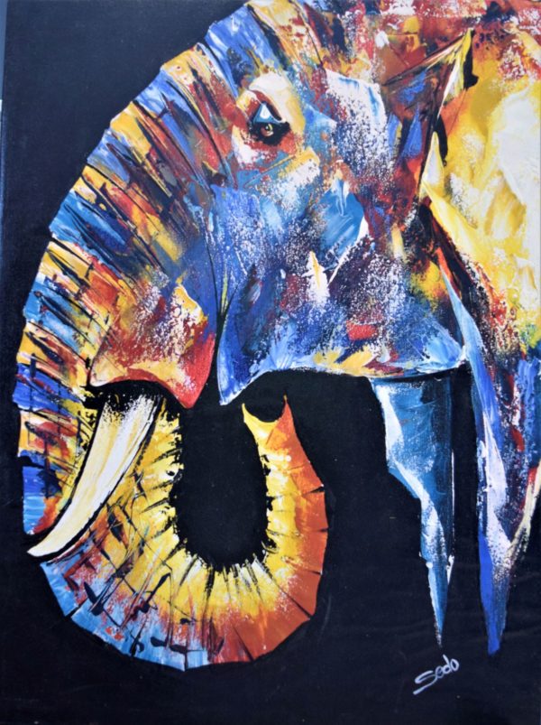 Elephant Oil Painting